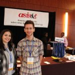 Nouf Khashman (chair) and Jonathan Dorey (chair-elect) representing McGill Student Chapter at the Annual Meeting